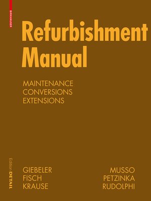 cover image of Refurbishment Manual